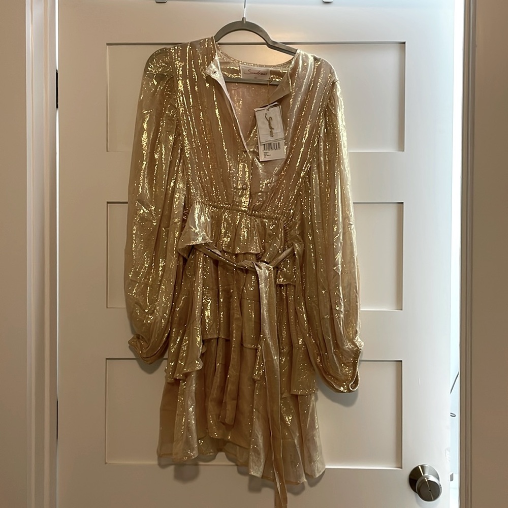 Gold shimmering dress